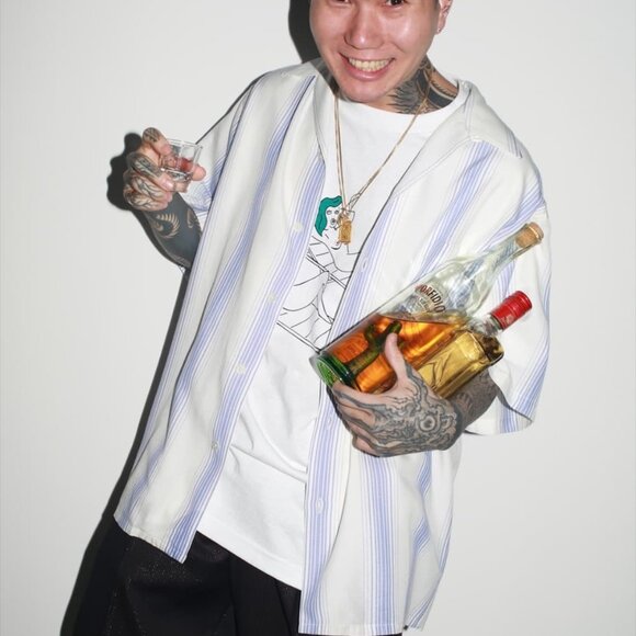 Waco Maria Stripe Open Collar Shirt - Picture 8 of 8